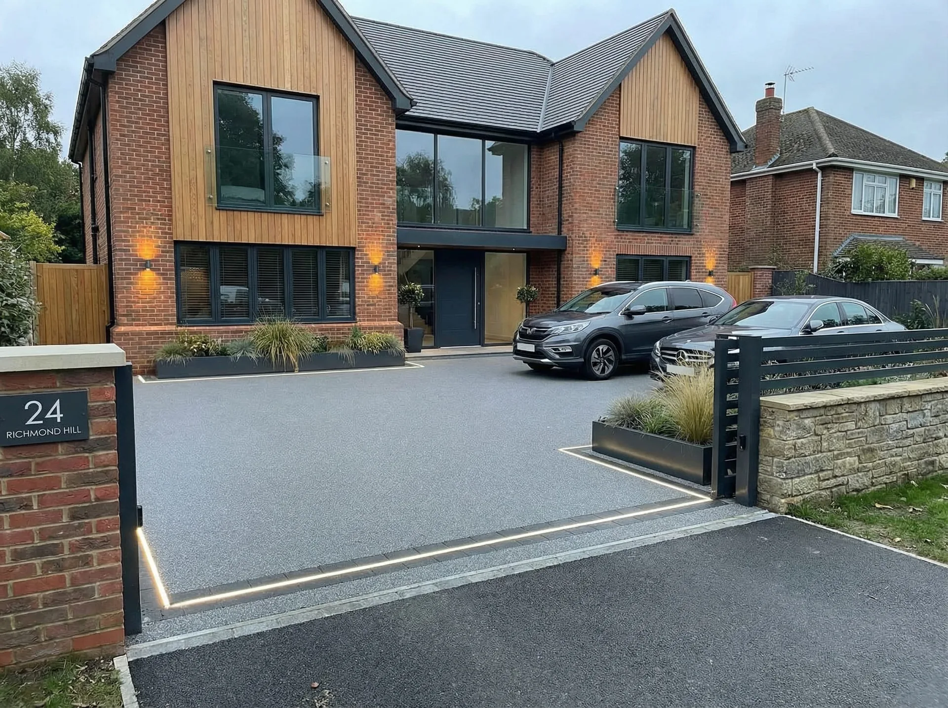 Contemporary Family Driveway